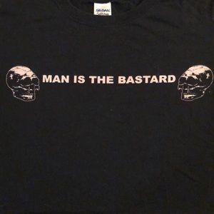 Man is the bastard band shirt crop top